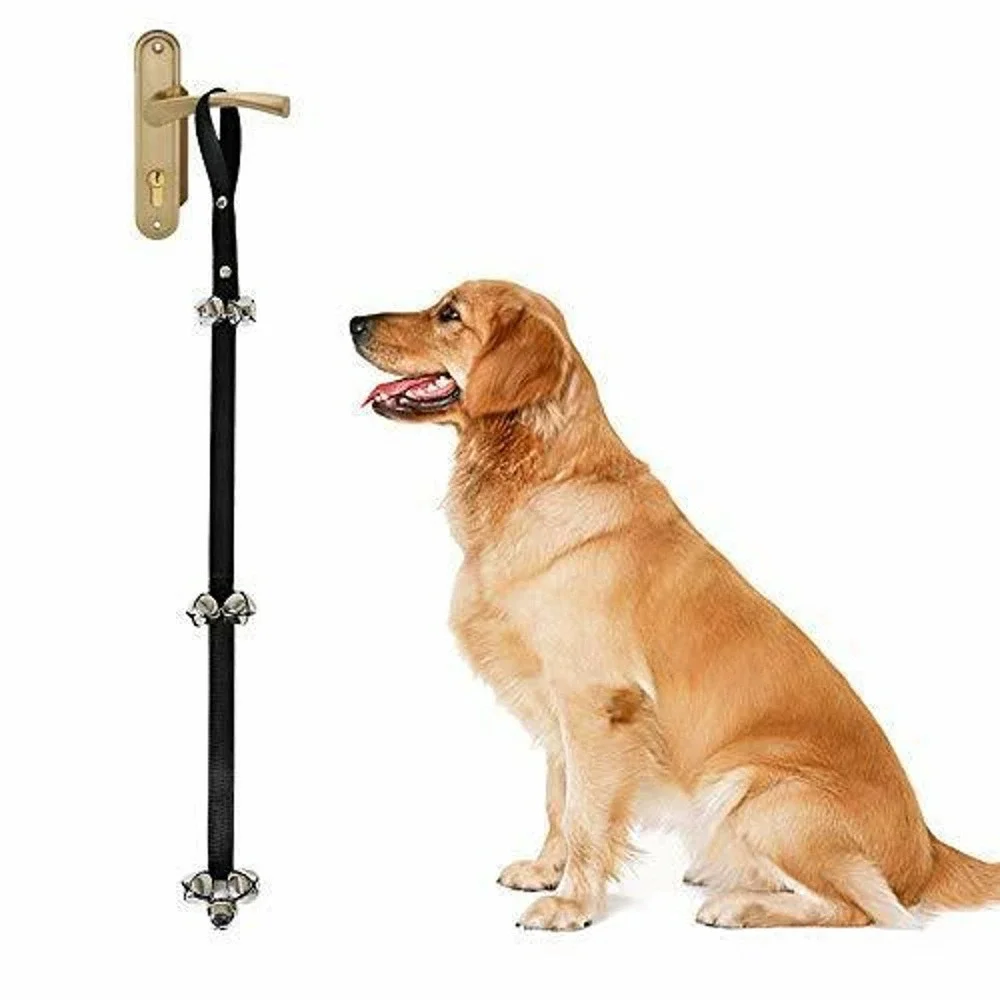 Dog Door Bell Door Bells For Potty Training 6 Large Bells Adjustable Length NEW